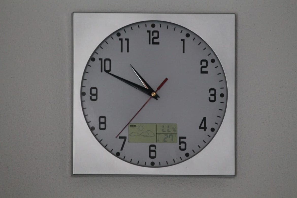 wall clock digital and analog